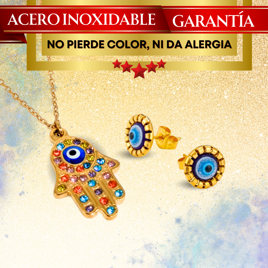 Cofre Regalo Mano Fatima y Ojo Turco