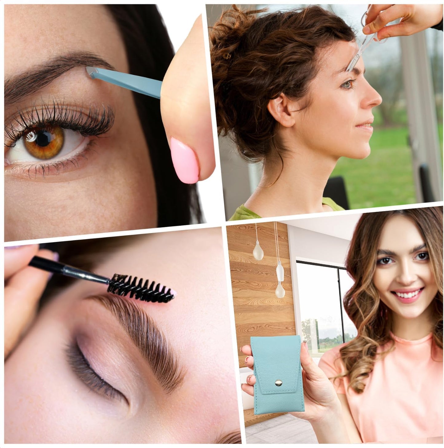 KS LUX - SET PINZAS DE DEPILAR + ESPEJO