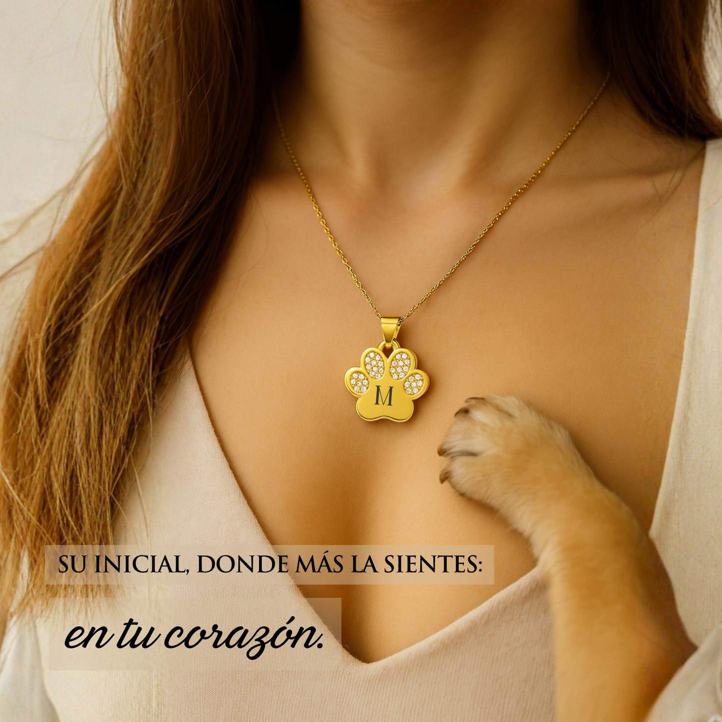 Colgante Huella Inicial Perro