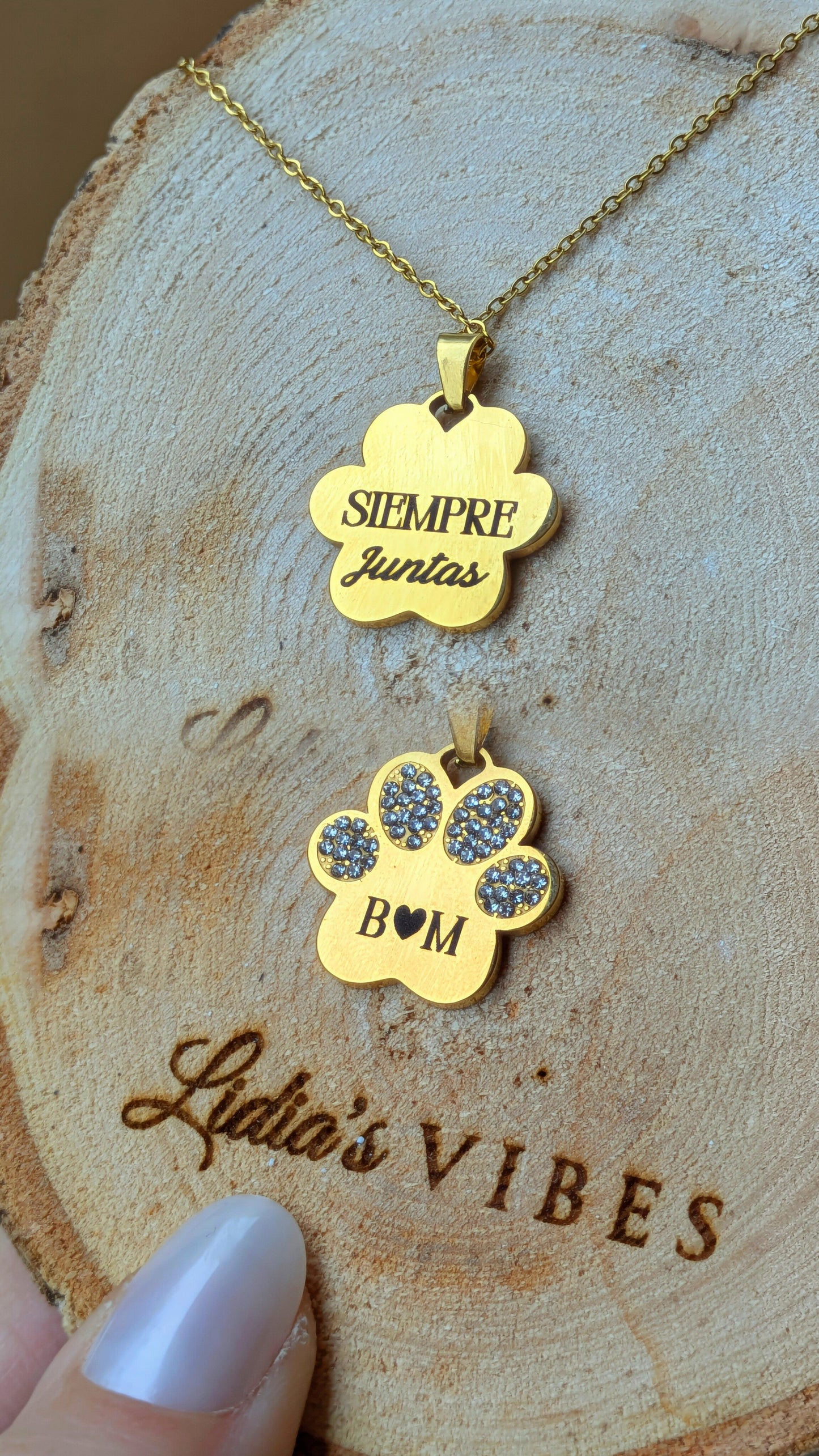 Colgante Huella Inicial Perro