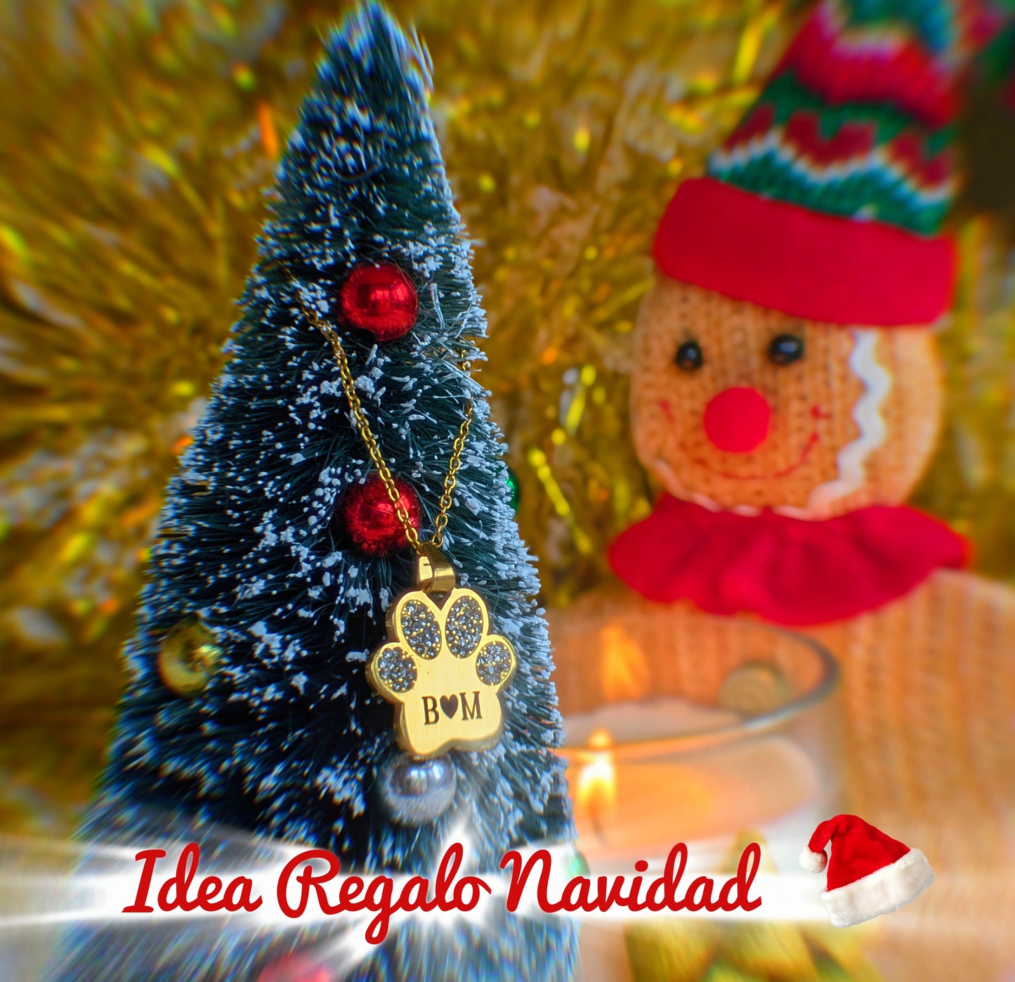 Colgante Huella Inicial Perro