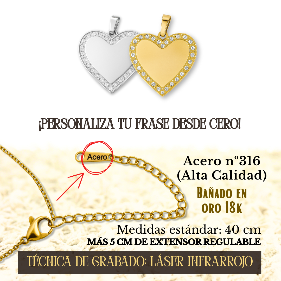 Colgante Corazón Personalizado